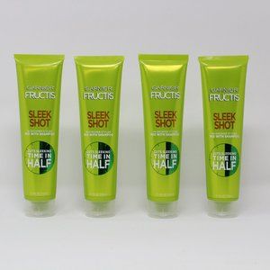 4x Garnier Fructis Sleek Shot In-Shower Hair Styler 5.1oz Shampoo Argan Keratin
